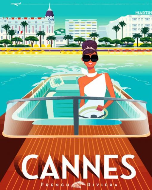 Cannes Poster paint by numbers