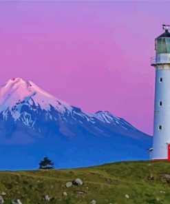 Cape Egmont Lighthouse paint by number