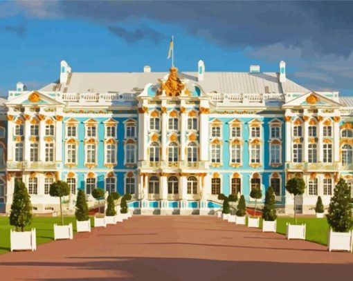 Catherine Palace Petersburg paint by number