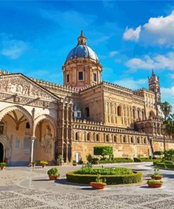 Cathedral Di Palermo Sicilia paint by numbers