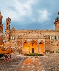 Cathedral Di Palermo Sicilia paint by numbers