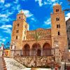 Cefalu Cathedral Sicilia paint by numbers