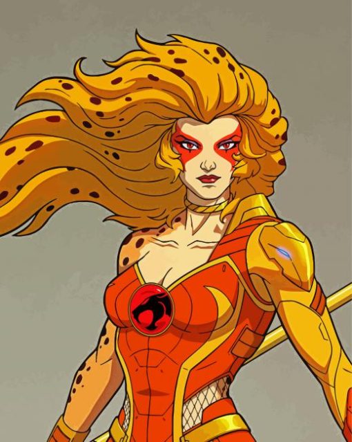 Cheetara ThunderCats paint by number