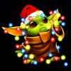 Christmas Baby Yoda paint by number