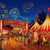 Circus Tentes paint by numbers