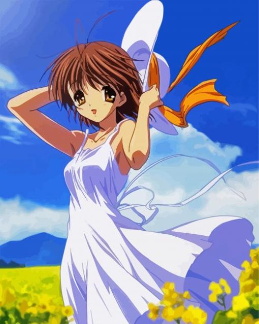 Clannad Nagisa Furukawa paint by number