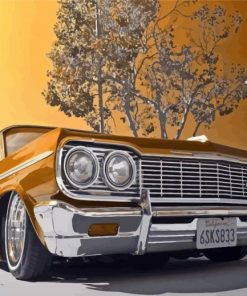 Classic Chevy Impala paint by number