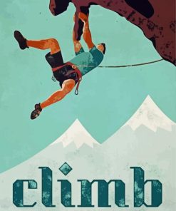 Climb Poster paint by number