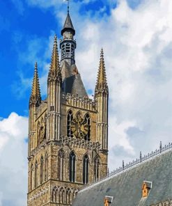 Cloth Hall Ypres paint by number