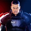 Commander Shepard paint by numbers