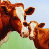 Cow And Calf paint by numbers