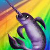 Cute Narwhal Art paint by number