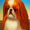 Cute Pekingese Dog paint by number