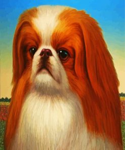 Cute Pekingese Dog paint by number