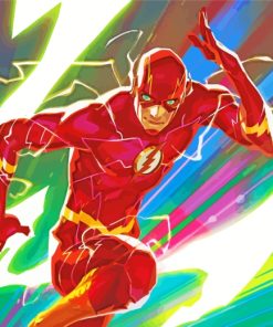 Dc Flash Hero paint by number