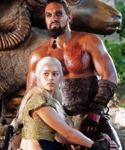 Daenerys Targaryen And Drogo paint by number