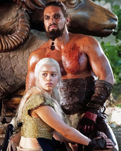 Daenerys Targaryen And Drogo paint by number