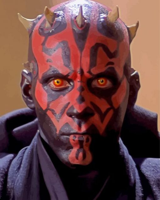 Darth Maul paint by numbers