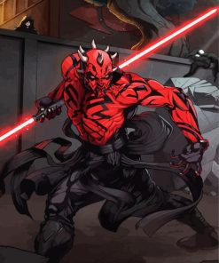 Darth Maul paint by number