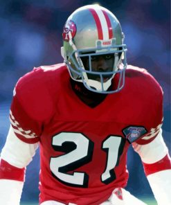 Deion Sanders American Footballer paint by number