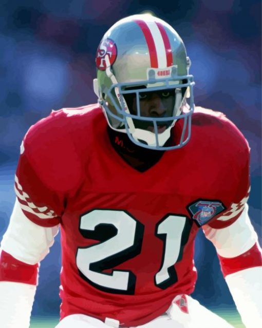 Deion Sanders American Footballer paint by number