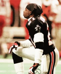 Deion Sanders Football Player paint by number