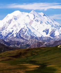 Denali Mountain Alaska paint by numbers