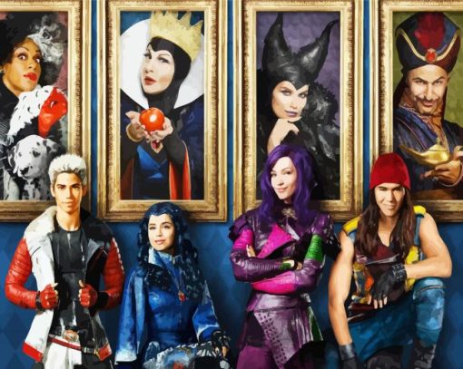 Disney Descendants Film paint by number