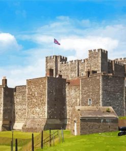 Dover Castle England paint by number