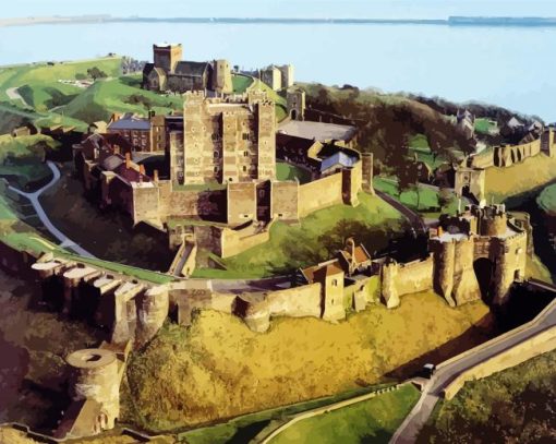 Dover Castle paint by number