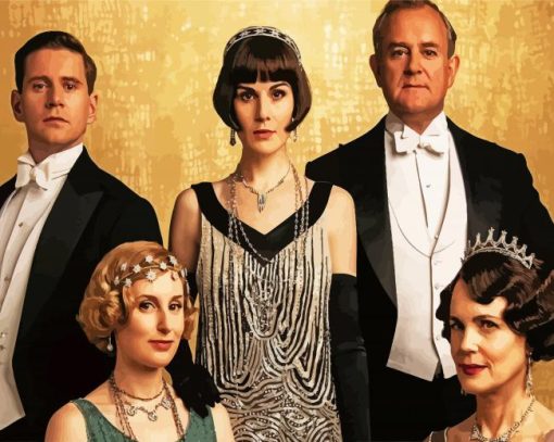 Downton Abbey Serie paint by number