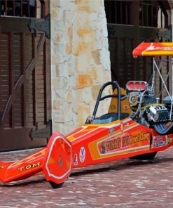 Dragster Car paint by number