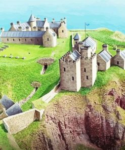 Dunnottar Castle paint by number