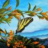 Eastern Tiger Swallowtail Butterfly paint by number