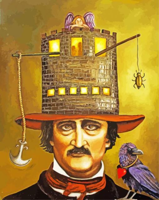 Edgar Allan Poe Art paint by numbers