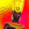 Egyptian Nubian Princess paint by number