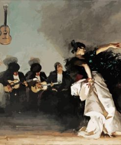 El Jaleo By John Singer Sargent paint by numbers