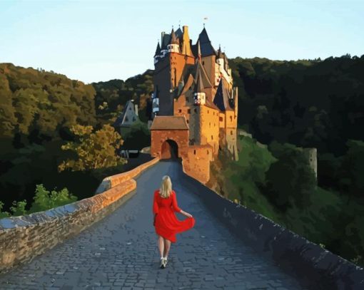 Eltz Castle Germany paint by numbers