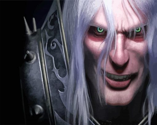 Evil Arthas Menethil paint by number