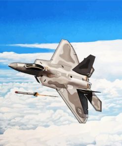 F22 Raptor Aircraft paint by numbers