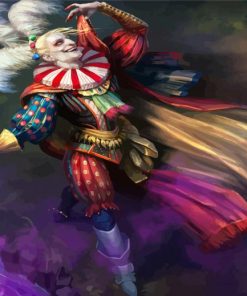 Fantasy Jester Art paint by number