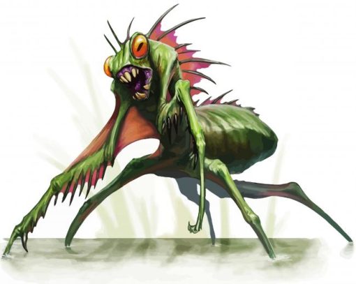 Fantasy Mantis paint by numbers