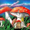 Fantasy Light Toadstools paint by numbers