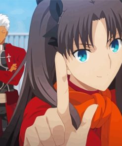 Cute Fate Stay Night Characters paint by numbers