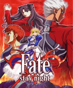 Fate Stay Night Video Game paint by numbers