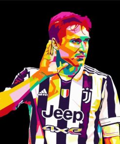 Federico Chiesa Pop Art paint by numbers