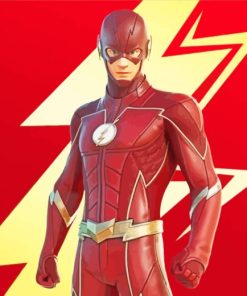 Flash Superhero paint by number