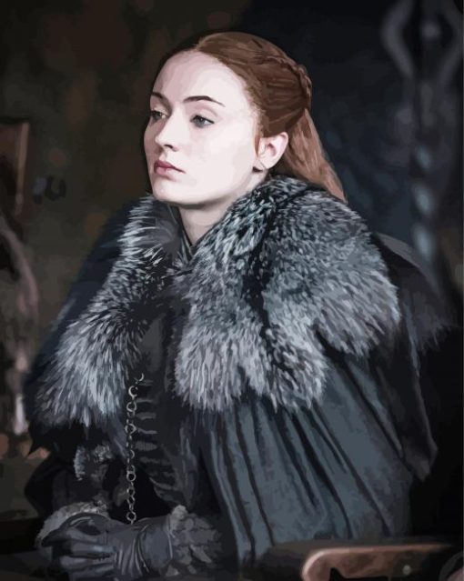 Game Of Thrones Sophie Turner paint by numbers