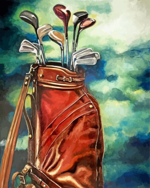 Golf Bag paint by number