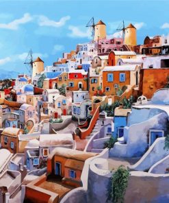 Greece Santorini Island paint by numbers